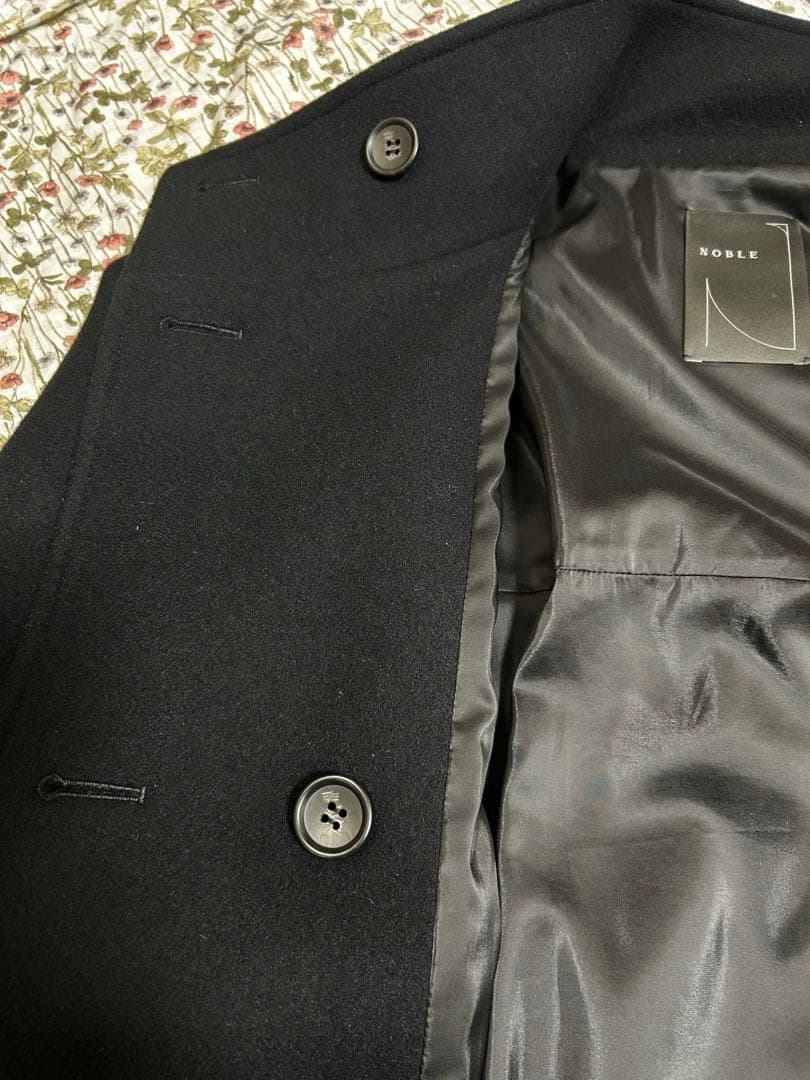 NOBLE メルトンパフスリーブショートコート　38サイズ