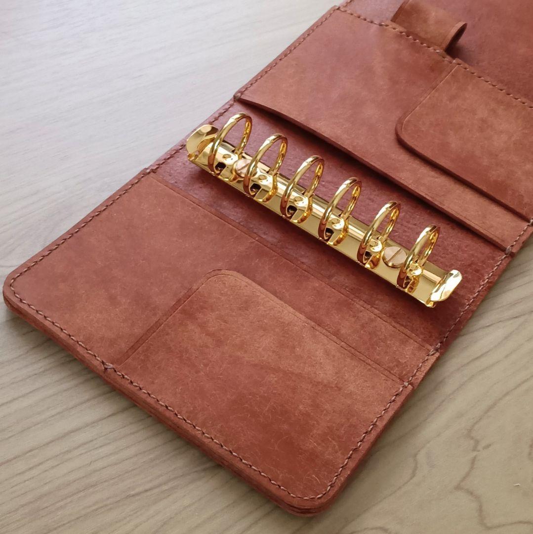 ミニ6 システム手帳 コニャック