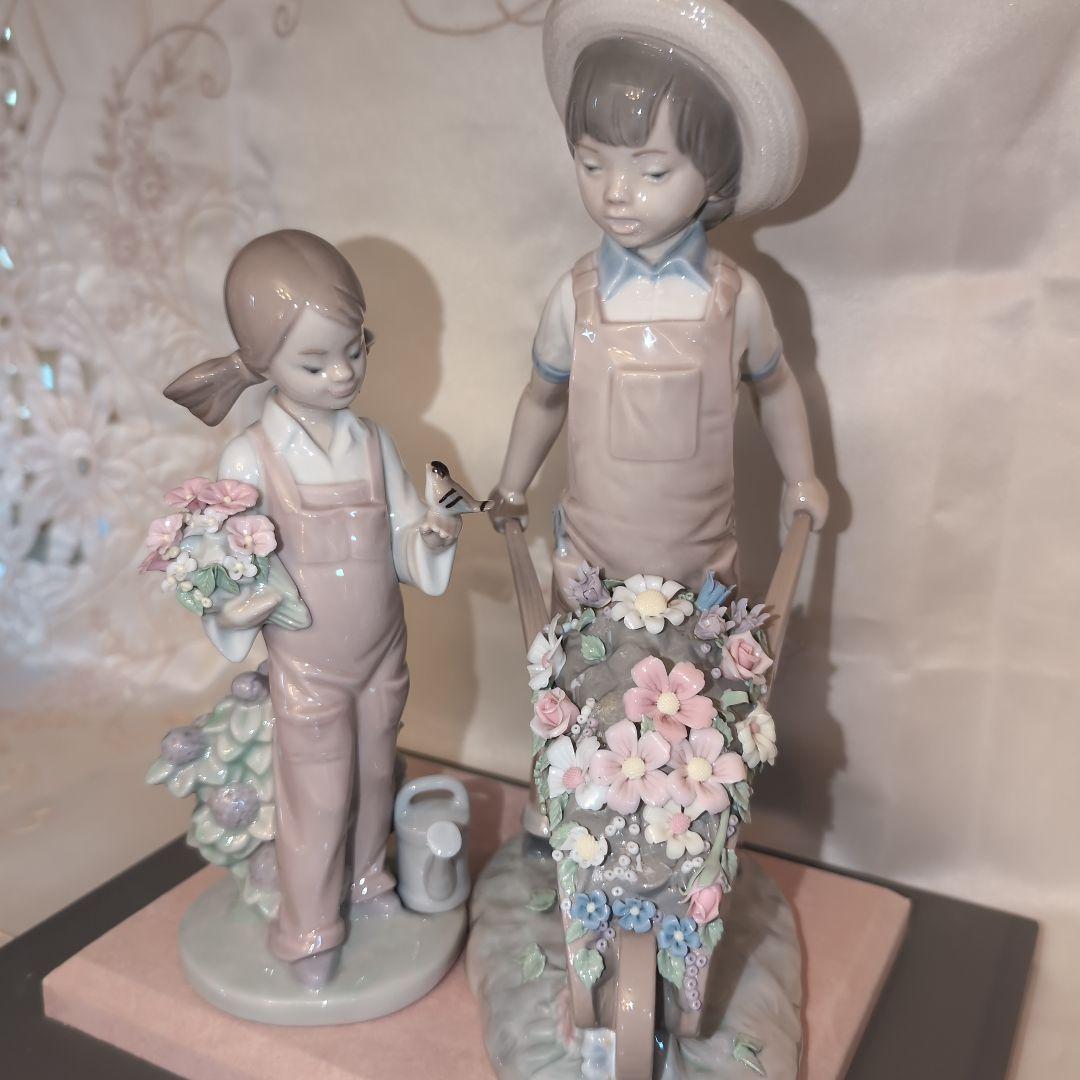 ♥LLADROリヤドロ♥ガラスケース付き♥三点セット❤️