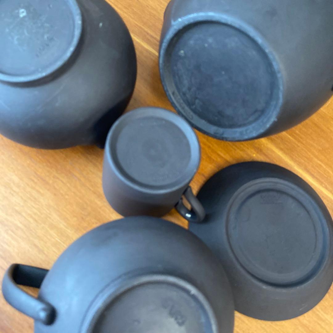 ウェッジウッド ブラックバサルト　コーヒーセット　デミタス カップ　廃盤　希少