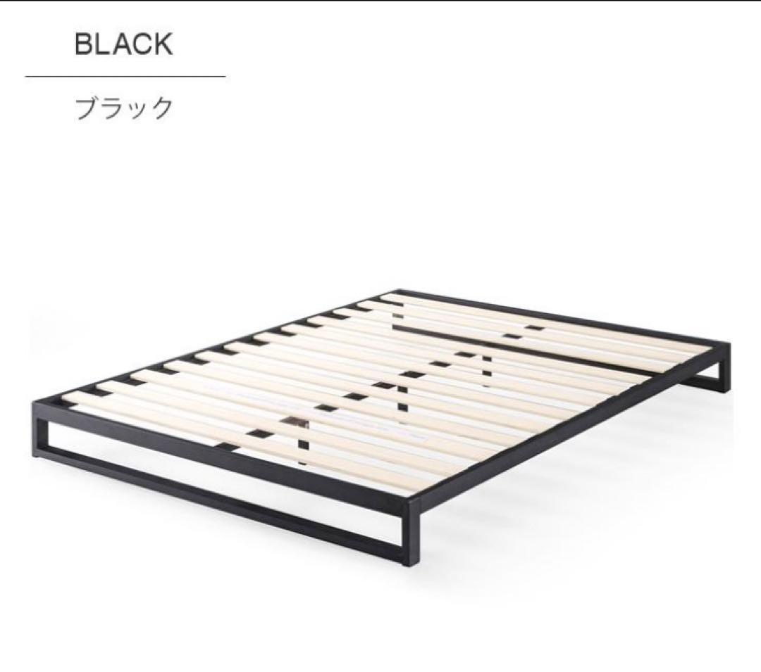 ZINUS Heavy Duty スチールベッドフレーム ダブル ブラック