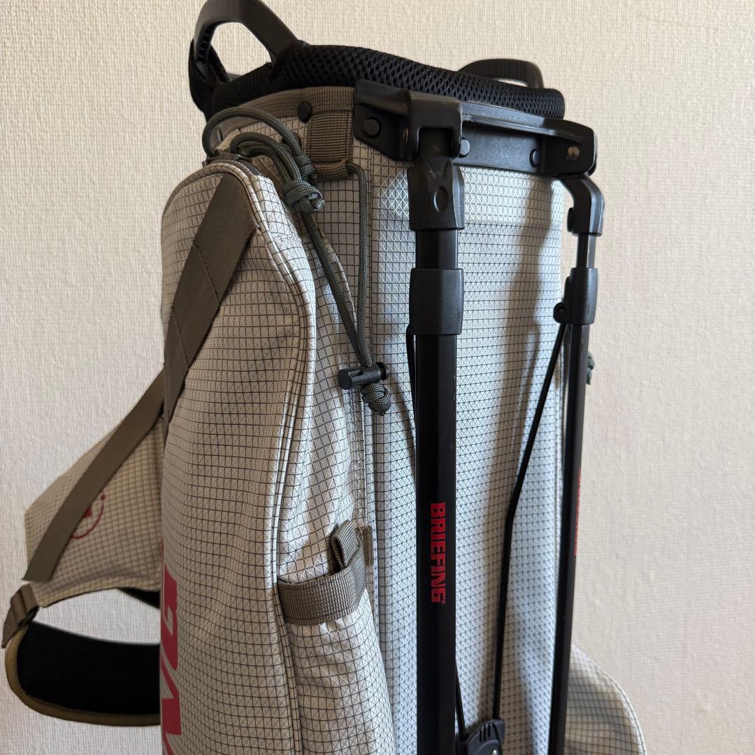 ブリーフィング　キャディバッグ　CR-7 ショルダー　スタンド式　軽量　グレー