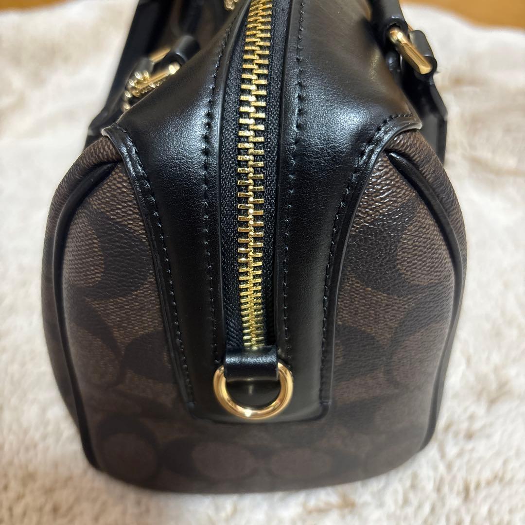 COACHハンドバッグ ブラック/ブラウン