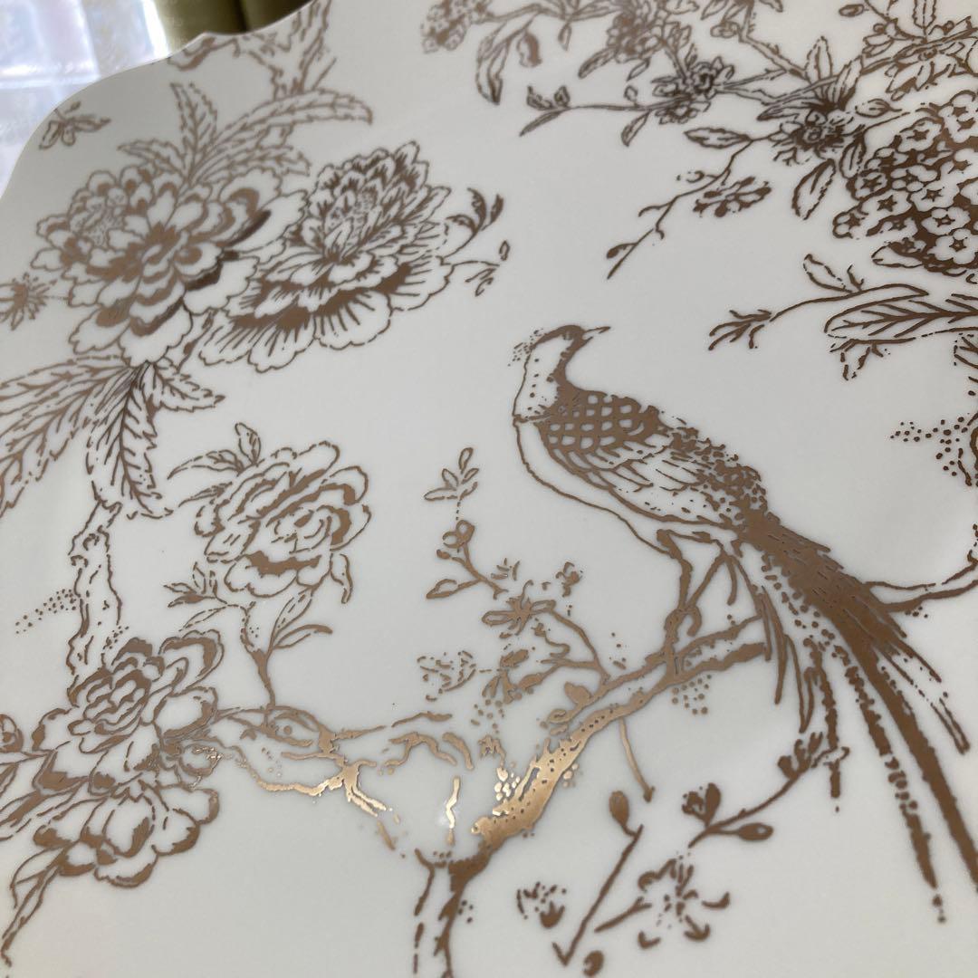 【希少33㎝】ウェッジウッド　ジャスパー　コンラン　バロック　プラチナ　大皿１枚