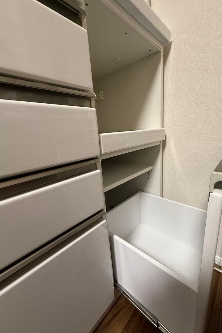 【値引き】ホワイト 大型キッチン収納 ダイニングボード 120 かねたや家具