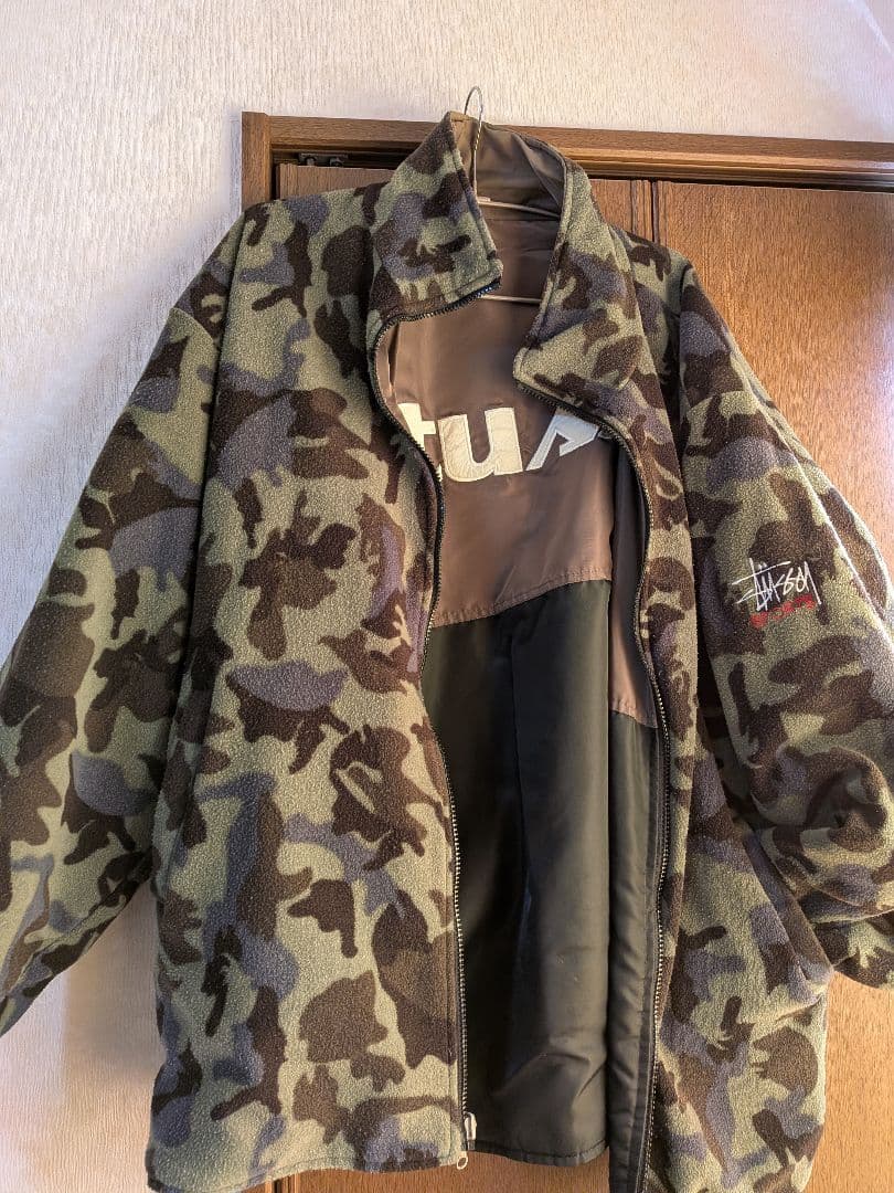 Stussy 迷彩柄 ナイロンジャケット リバーシブル