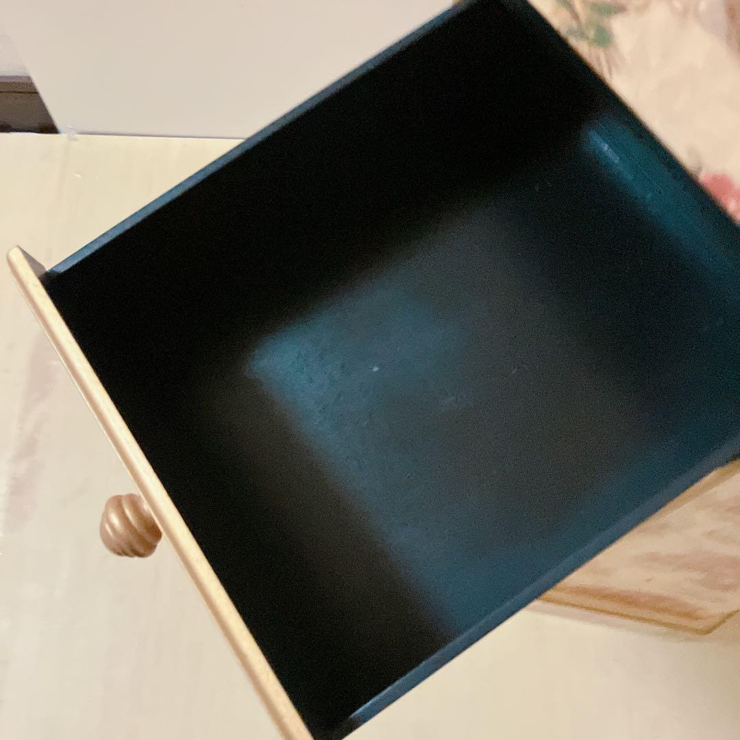 アンティーク調　5段チェスト　花柄　サイドチェスト　コンソール　飾り棚