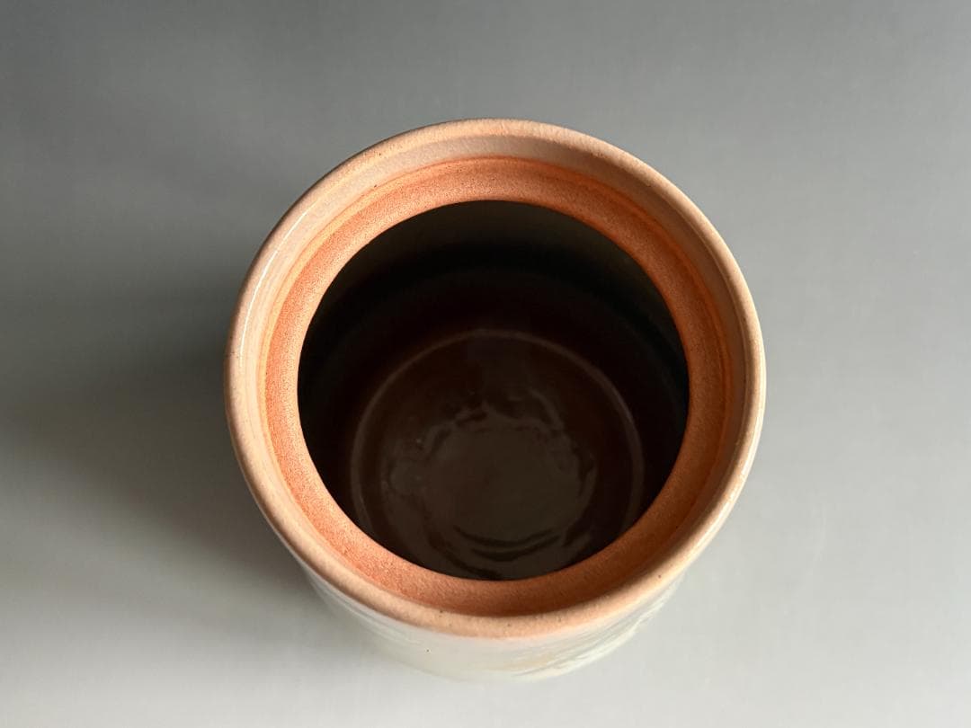 通次阿山　鶴の絵　水指　茶道具