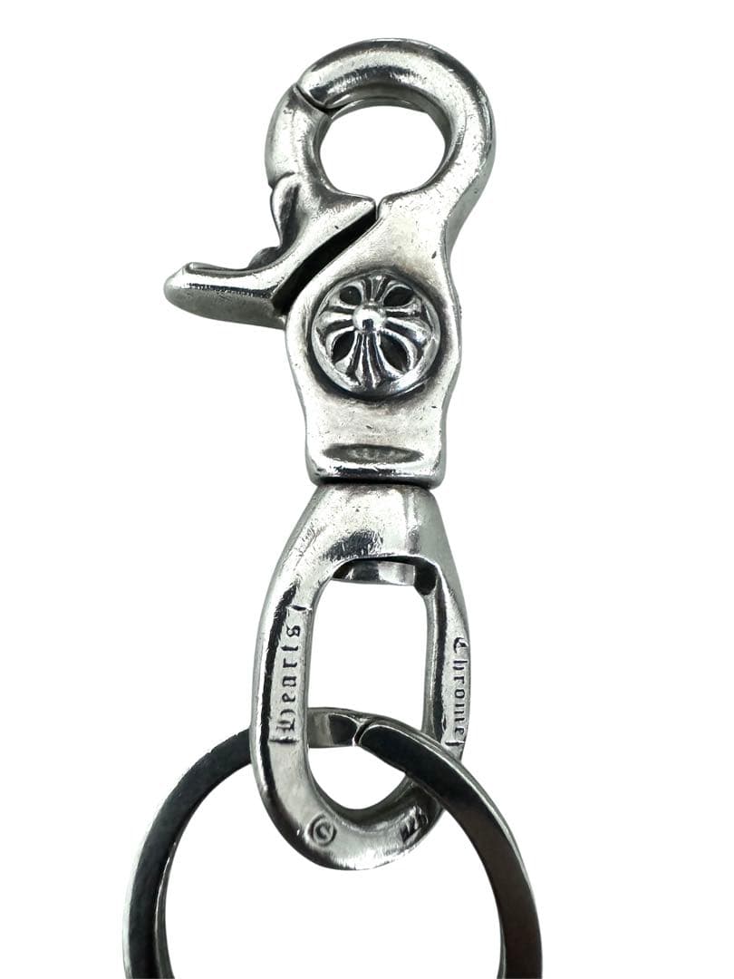 CHROMEHEARTSクロムハーツクリップスイベルクロスボールダガーキーリング