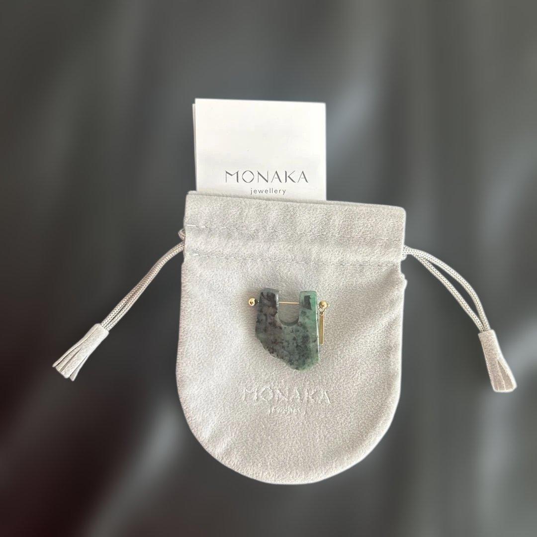 MONAKAjewellery ロックピアスエメラルド(片耳用)