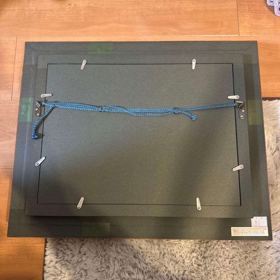 油彩画 原画 額装あり 花の絵 バラ 黄色 静物画 作家サイン入り