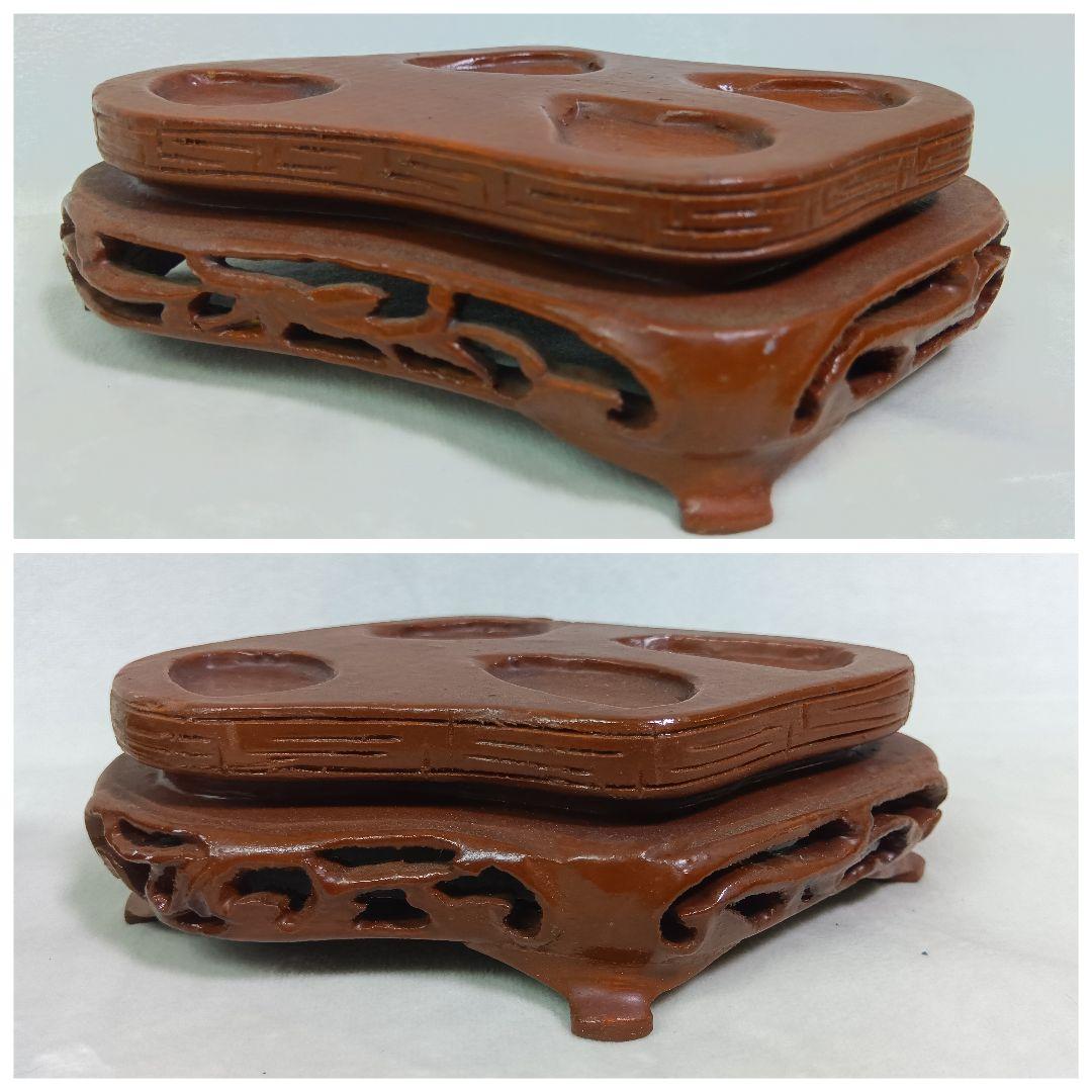 ローズクォーツ 獅子像 2体セット　置物　台座付き　バラ石英　紅石英　縁起物