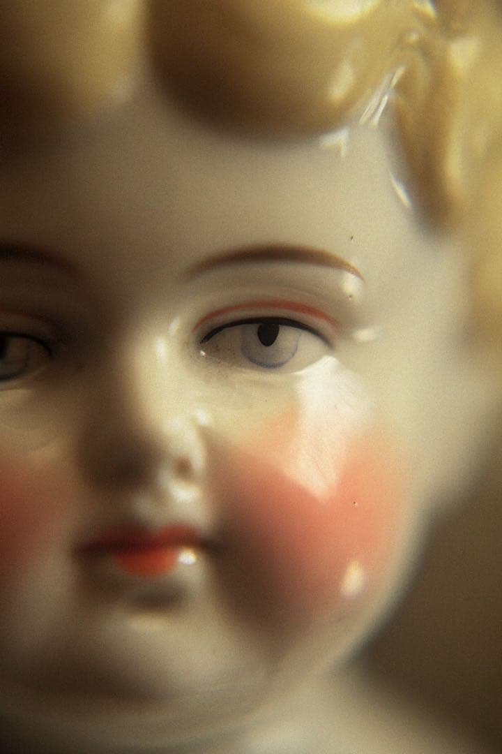 アンティーク チャイナヘッドドール ブロンド ビスクドール ブライス 蚤の市