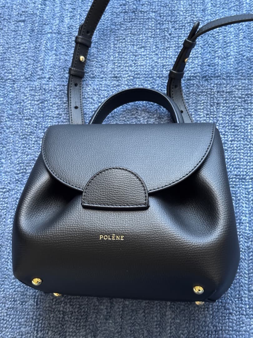 値下げ　POLENE Numero Un Nano ブラックショルダー バッグ
