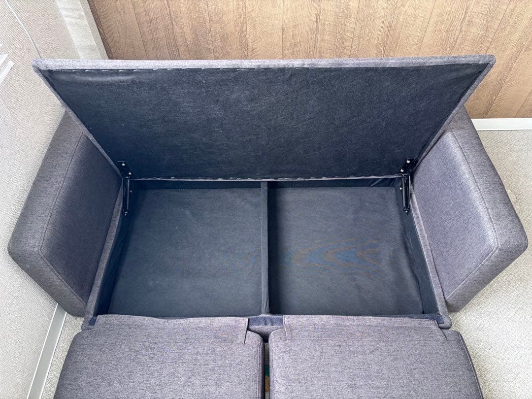 収納付き　2人掛け　ソファベッド