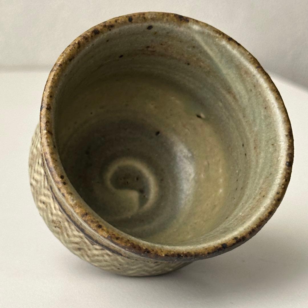 島岡達三 益子焼 酒器 象嵌 ぐい呑 共箱