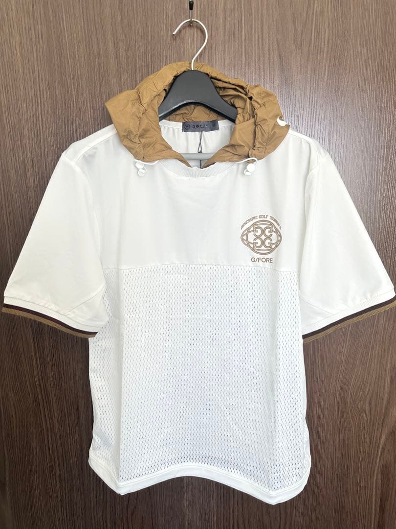 新品未使用☆新作☆G/FOREジーフォアメンズ半袖メッシュフーディーsizeXL