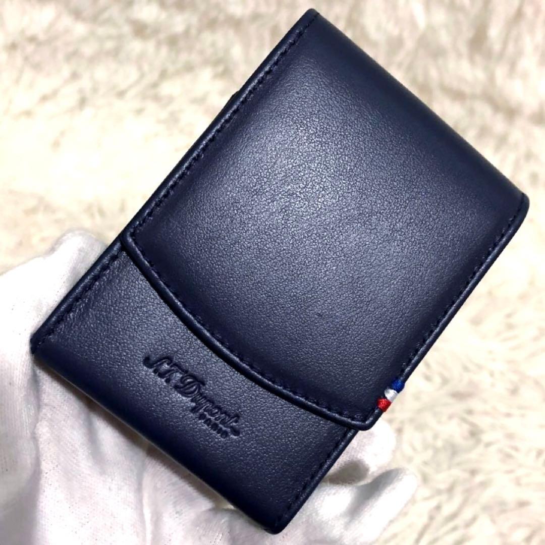 未使用✨エステーデュポン レザー シガーケース タバコケース