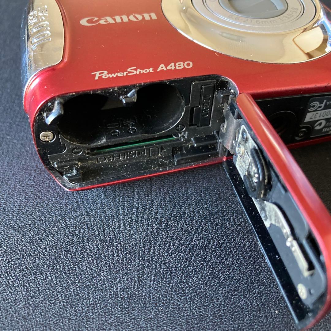 Canon PowerShot A480 レッド CCDセンサー コンデジ