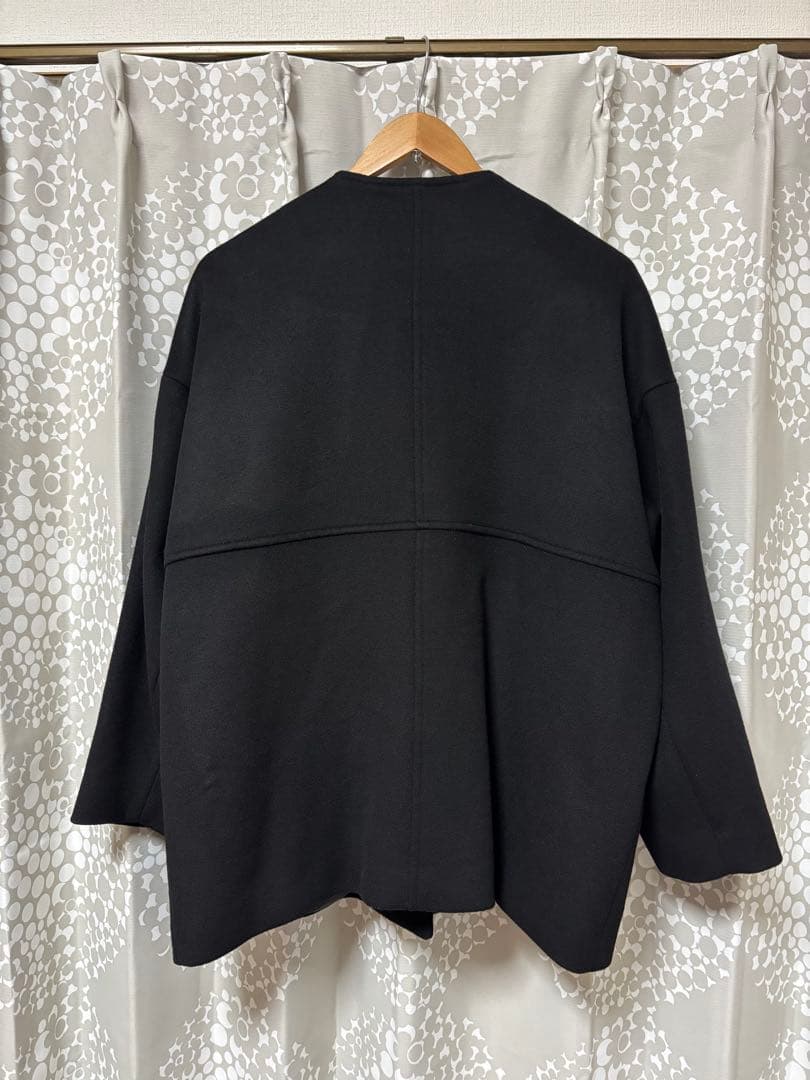 ジャーナルスタンダード　 スーパー140ビーバーノーカラーショートコート