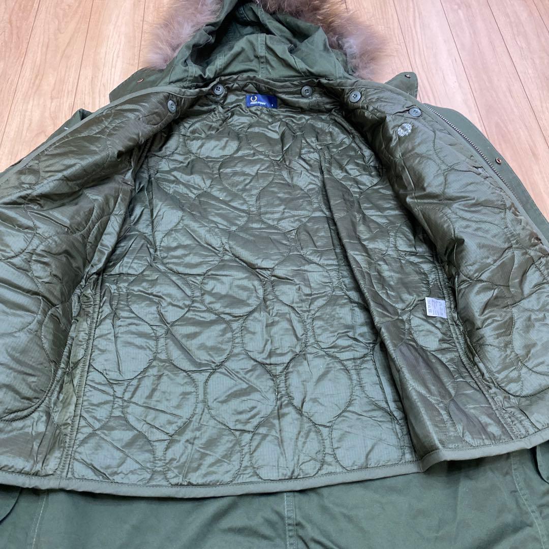 サイズ8 フレッドペリー モッズコート キルティングライナー付き