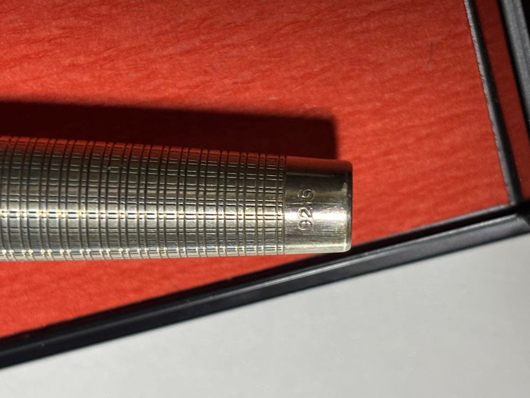 中古美品18KWG PLATINUM 万年筆 スターリングシルバー