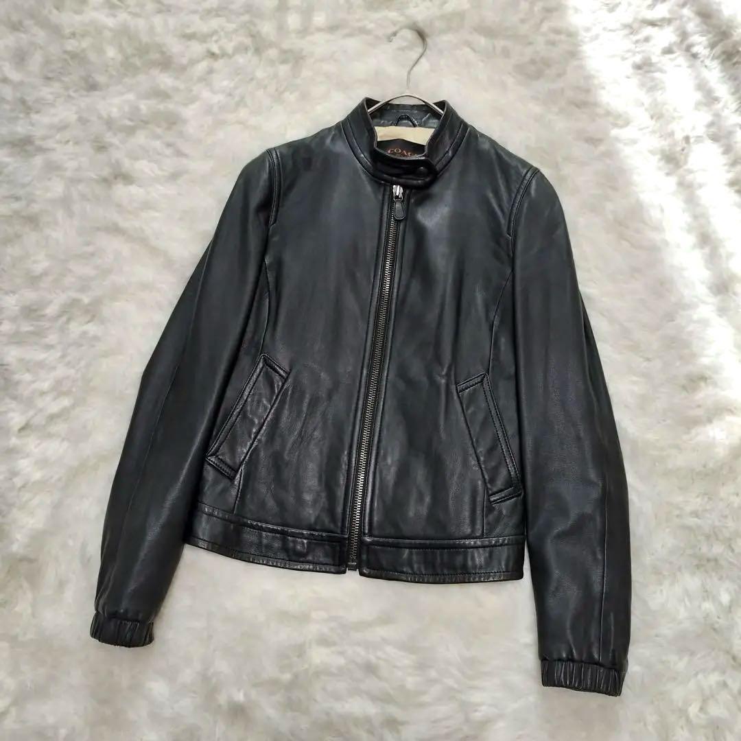 専用☆美品 希少サイズ COACH シープスキン シングルライダース XS