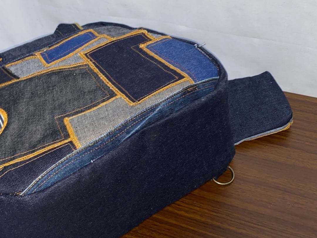 ハンドメイド☆岡山デニム☆パッチワーク☆☆4wayボストンバッグ