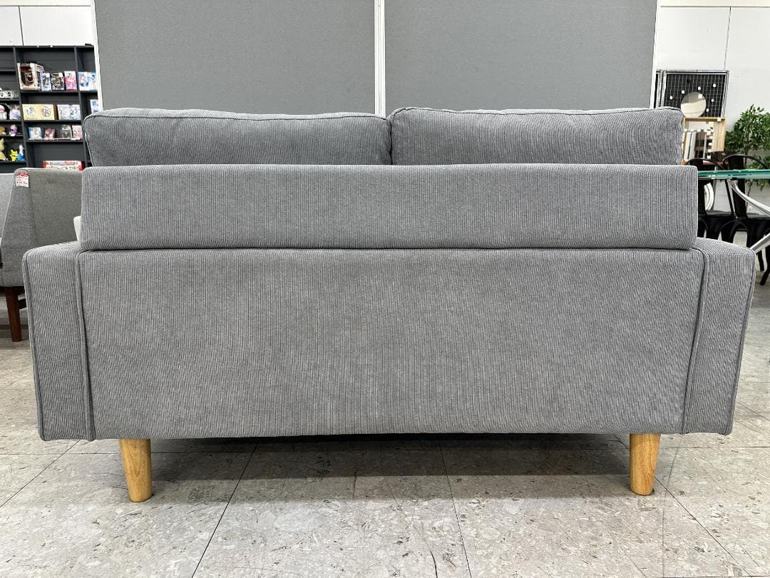2人掛けソファ　ロータイプソファ可能　グレー