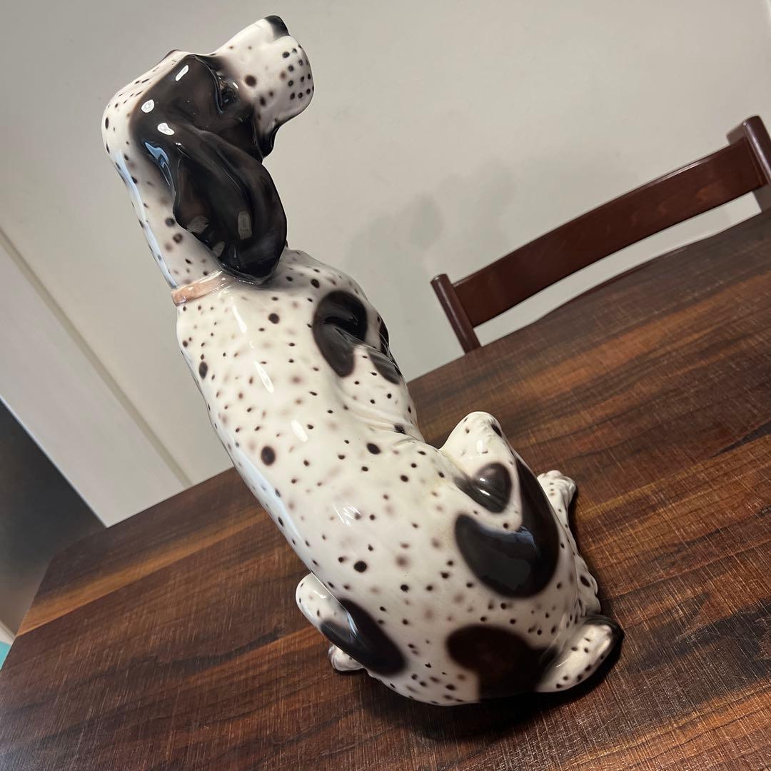 イタリア製✨ダルメシアン　置物 犬 陶器 インテリア オブジェ