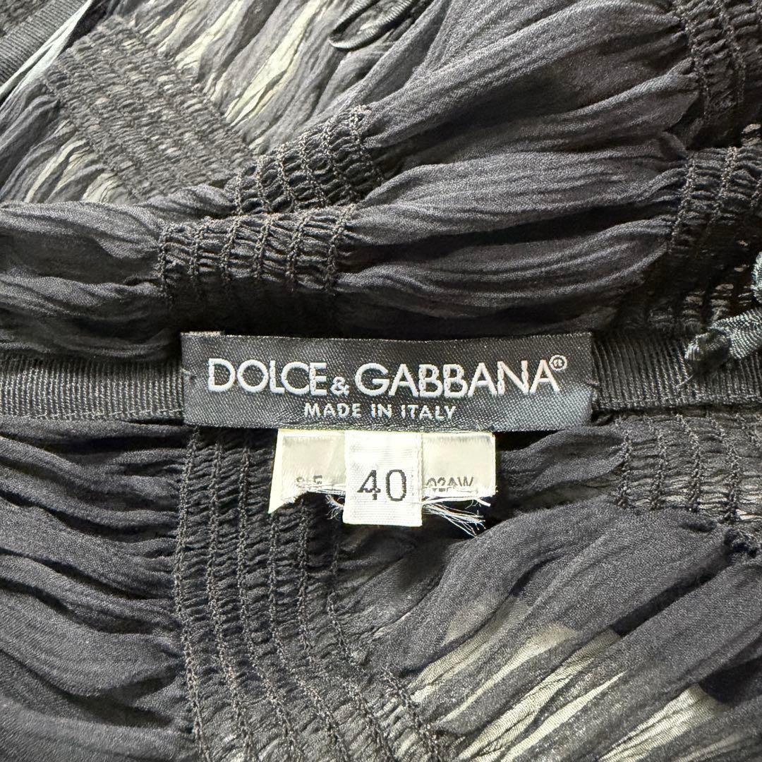 ドルチェ＆ガッバーナ ドルガバ シアー リボン マーメイド ブラウス