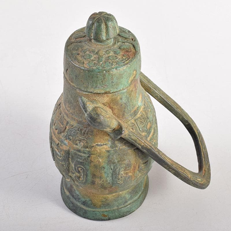 中国　古銅青銅　饕餮文　香炉　M　R8784
