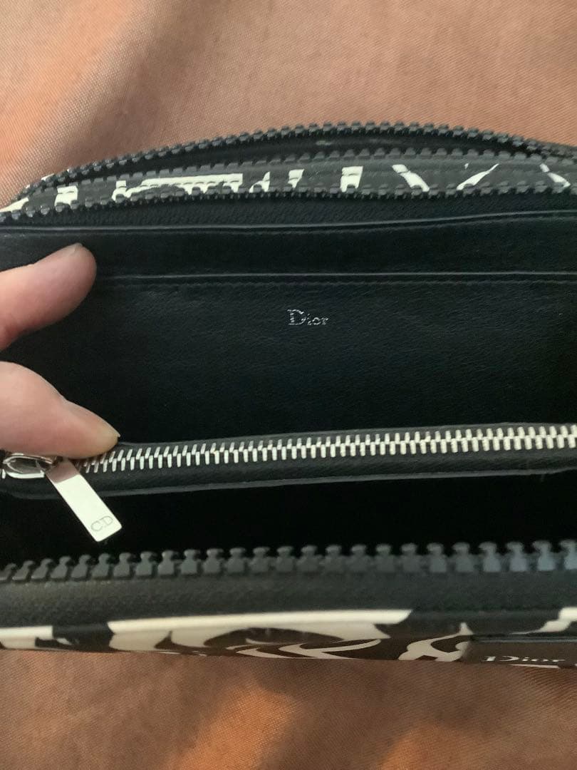 18aw Dior homme トライバル バッグ 黒×白