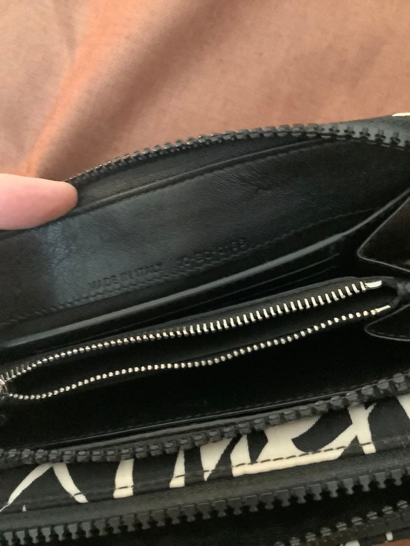 18aw Dior homme トライバル バッグ 黒×白