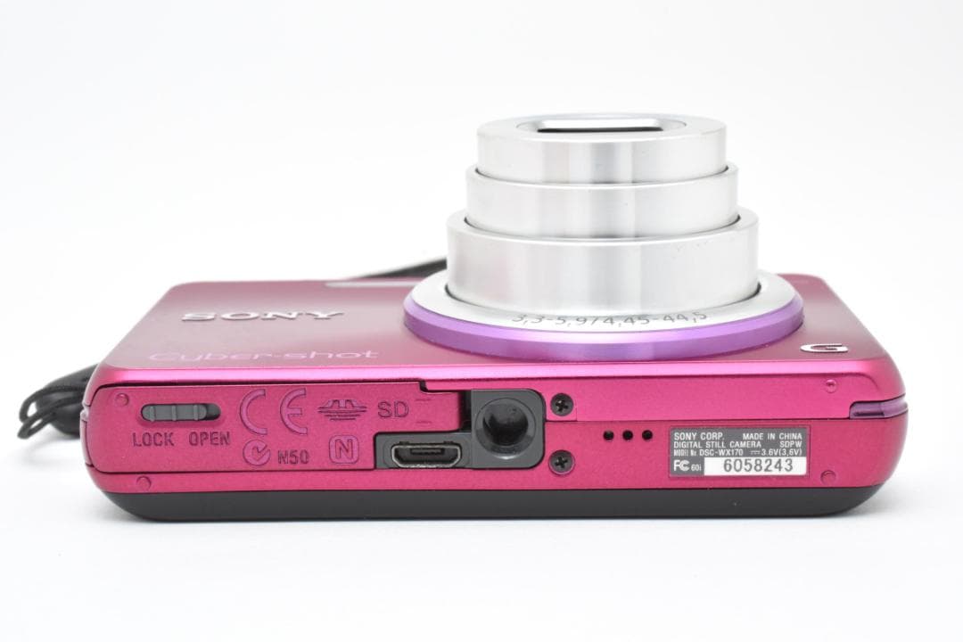 【美品】SONY Cyber-shot DSC-WX170 ピンク　動作確認済