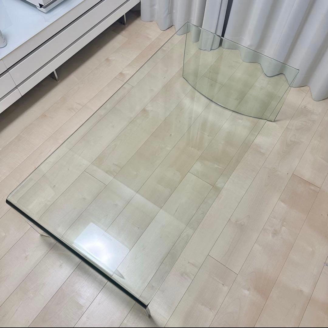 Francfranc フランフラン lavague ガラス コーヒーテーブル