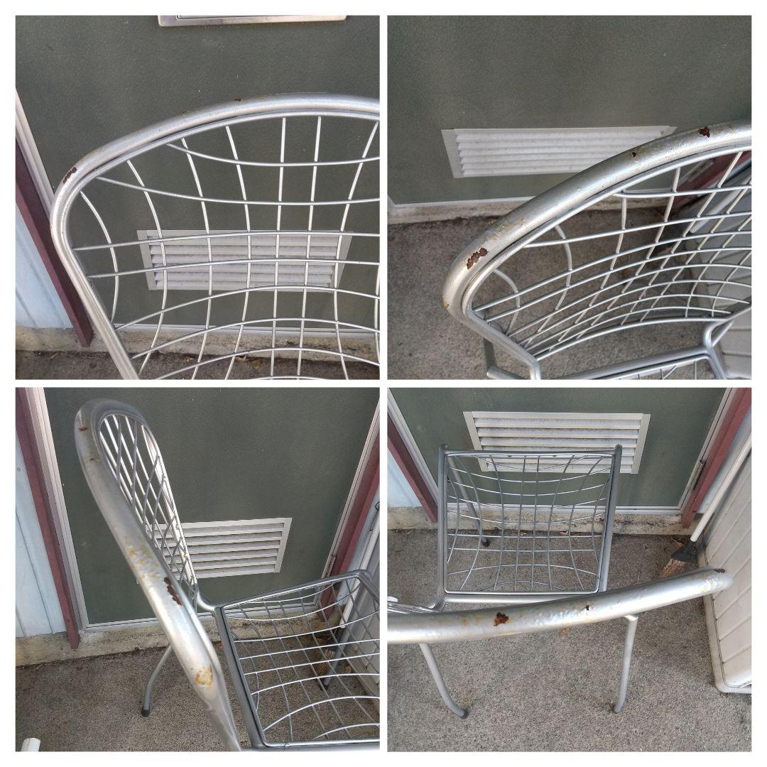 ワイヤーチェア デザイナーズ サイドチェア ガーデンチェア 2脚セット