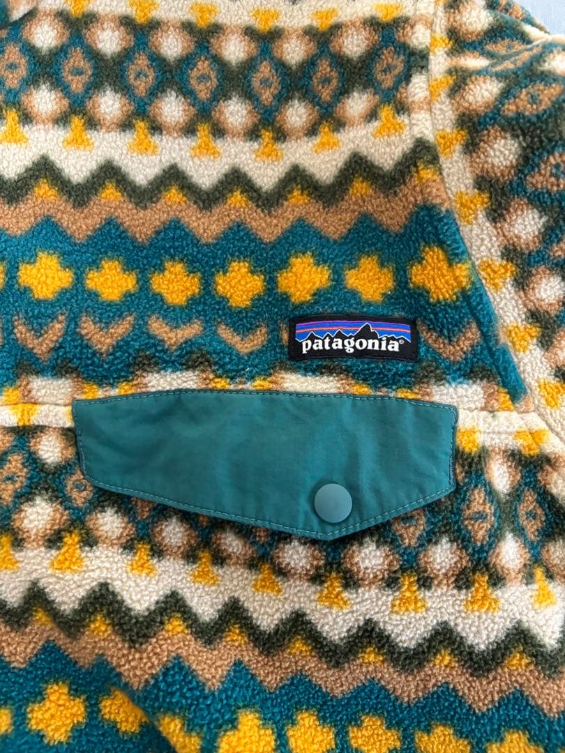 Patagonia スナップT 総柄　古着　パタゴニア　シンチラ