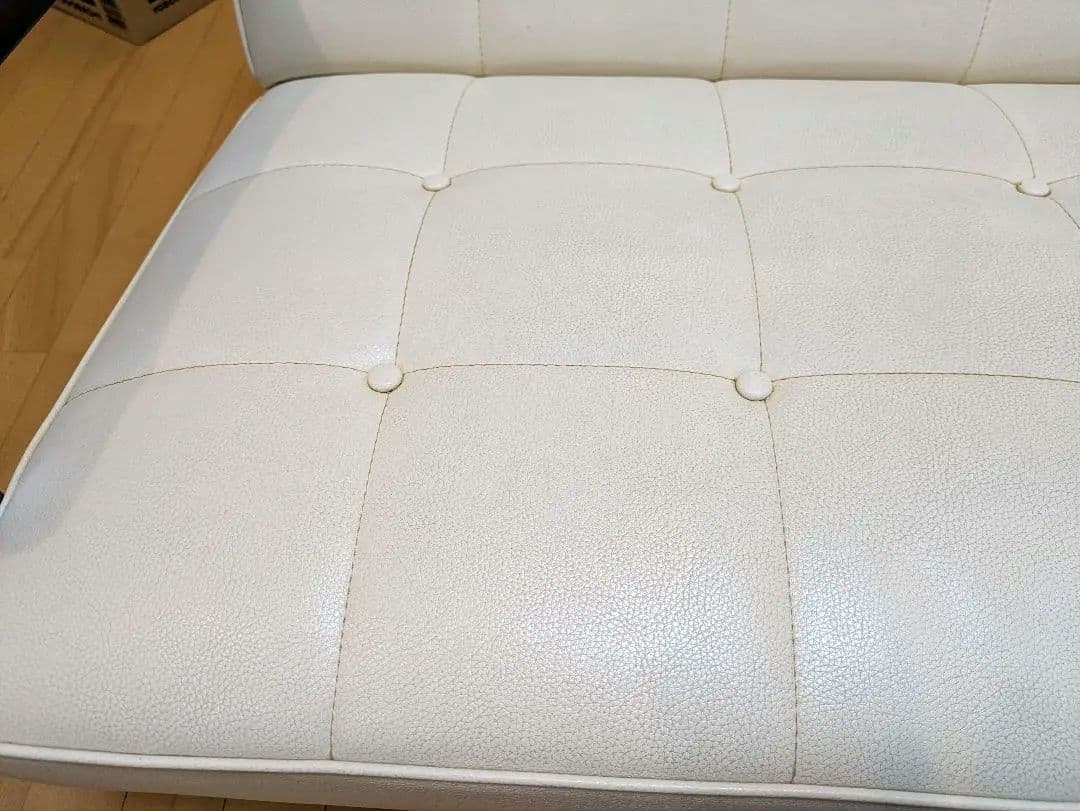 【KP】カリモク60 Kチェア 2シーター アイボリー