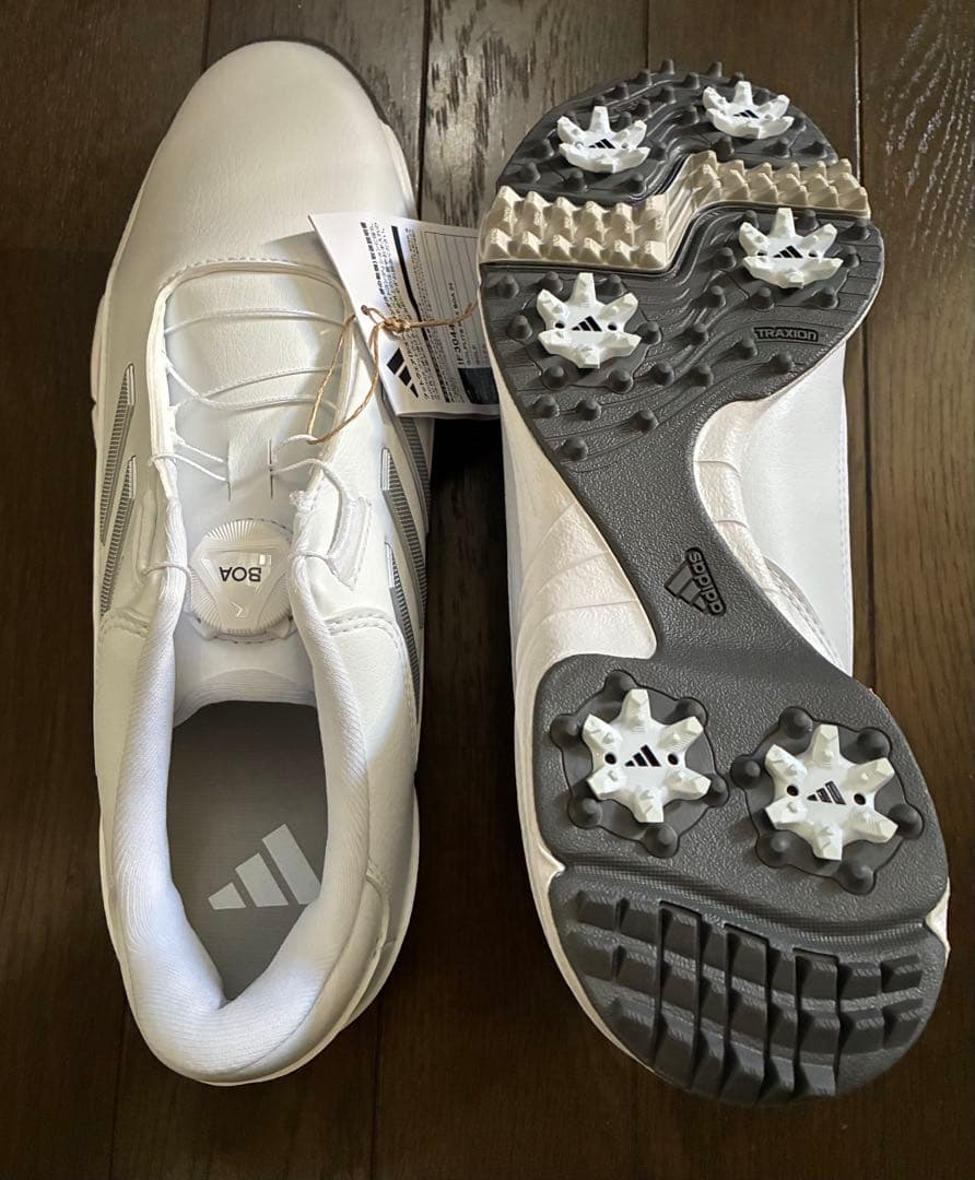 adidas ゴルフシューズ ホワイト 26.5 新品　BOA