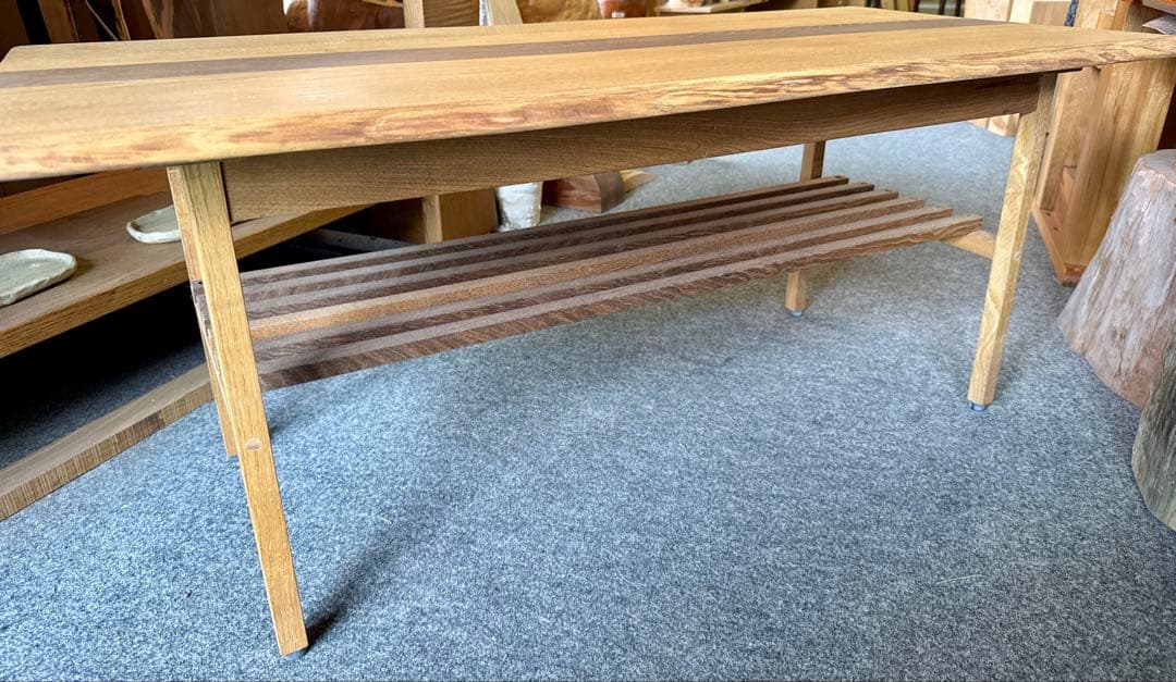 【98cm×47cm】ローテーブル　天板　塗装込 センターテーブル　栗材