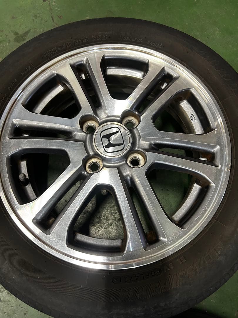 ホンダ N-BOX JF1 純正14インチホイール4本セット　タイヤ付き