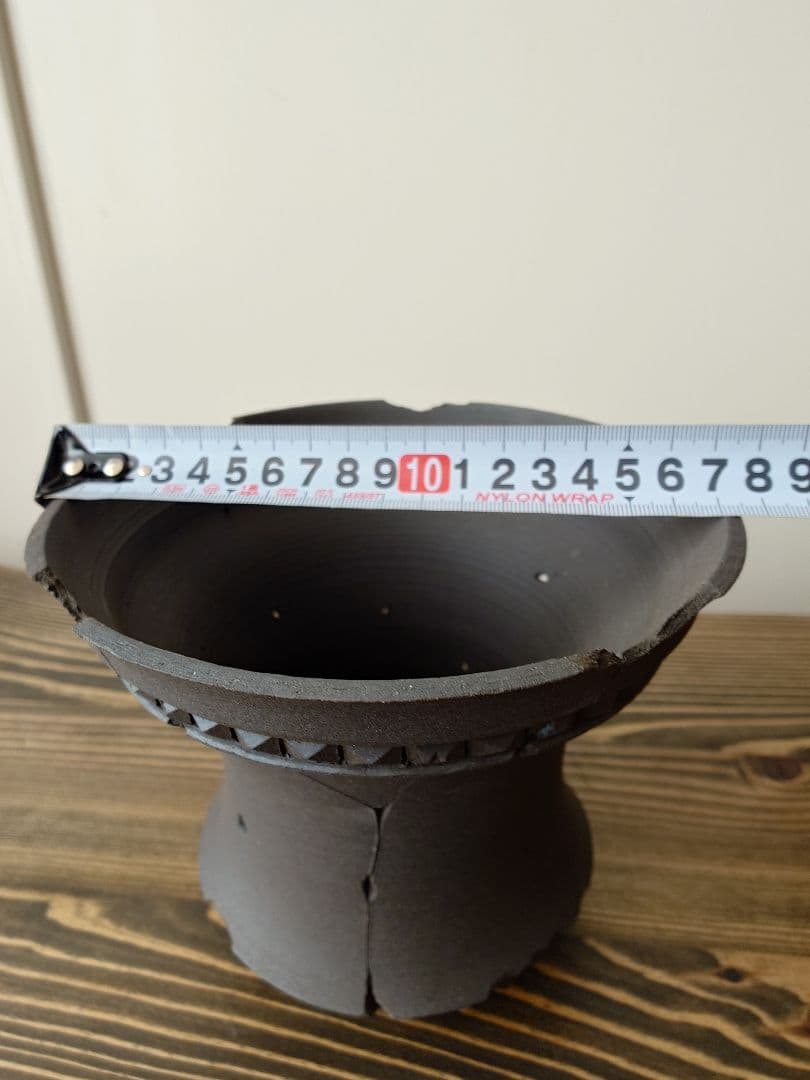 【未使用】 吉光窯 kikko 「Broken Studs FA」スタッズ 鉢