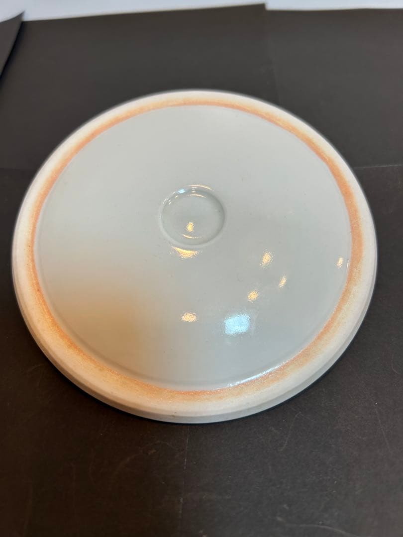 「　叶　松谷　」造　水指　吉葉色絵花鳥　共箱有り　茶道具　清水焼