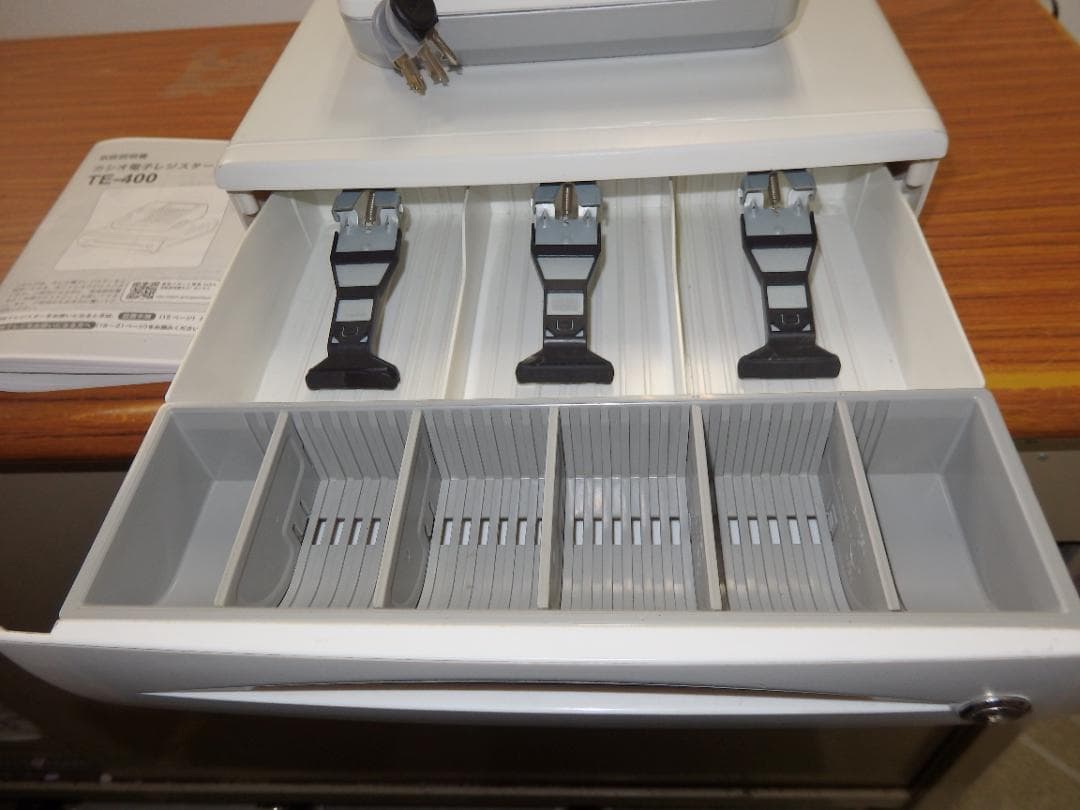 7020白 設定無料 TE-400 高性能 レジスター 軽減税率対応 横型領収証