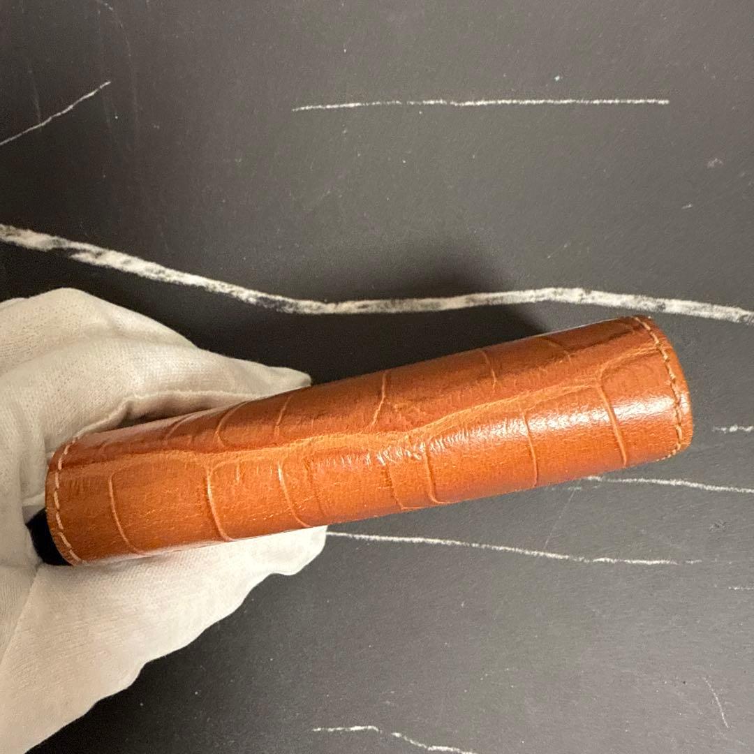 未使用✨Felisi フェリージ レザー名刺入れ クロコダイル型押し 型番909