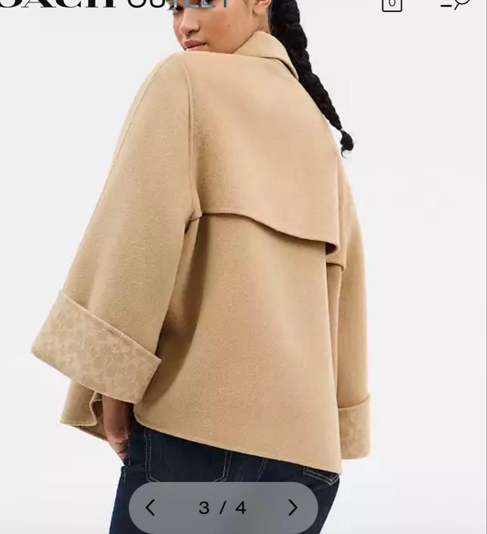 コーチ　ウールスウィングコート