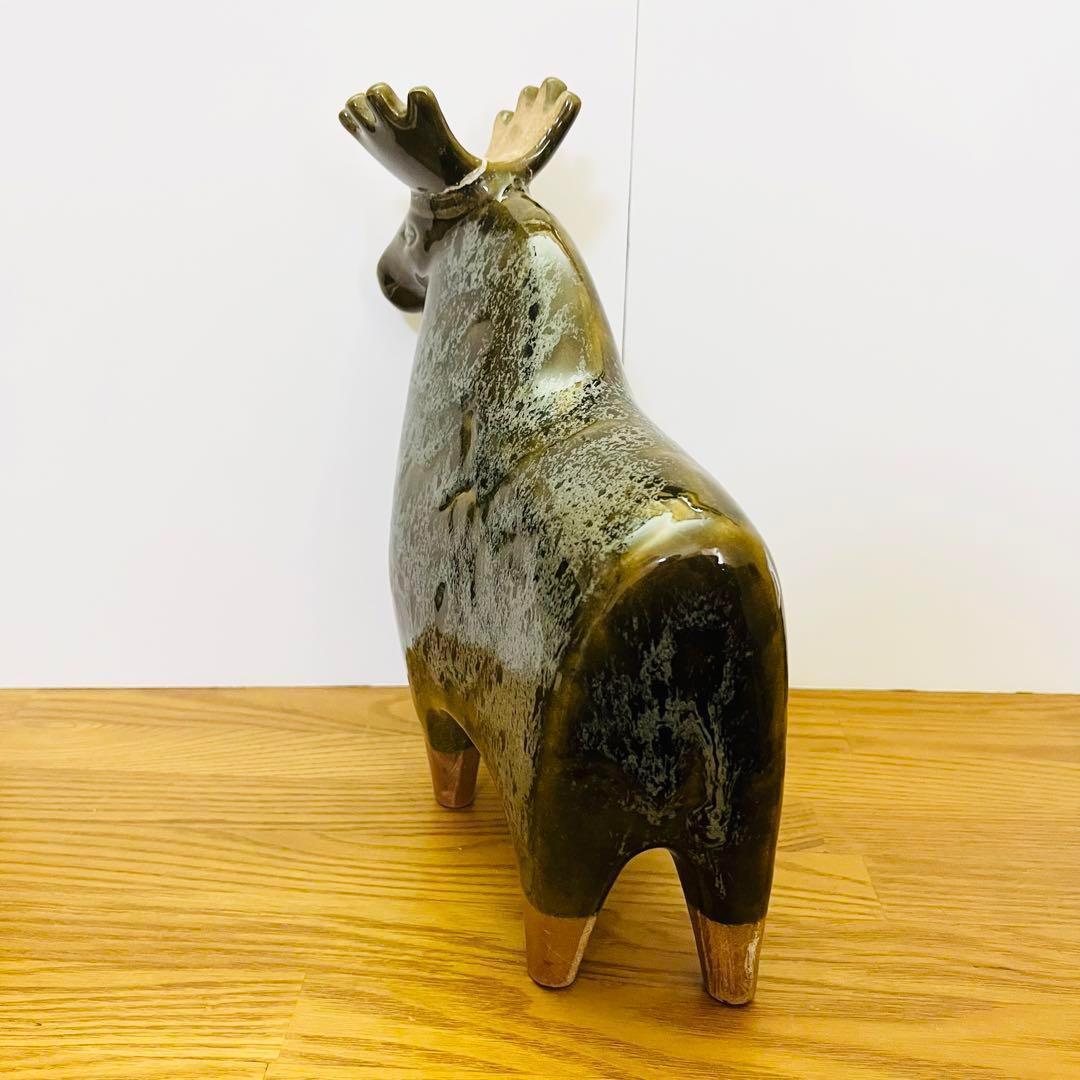 【リサラーソン/STORA ZOO/ヘラジカ】北欧/大きな動物園/修復済