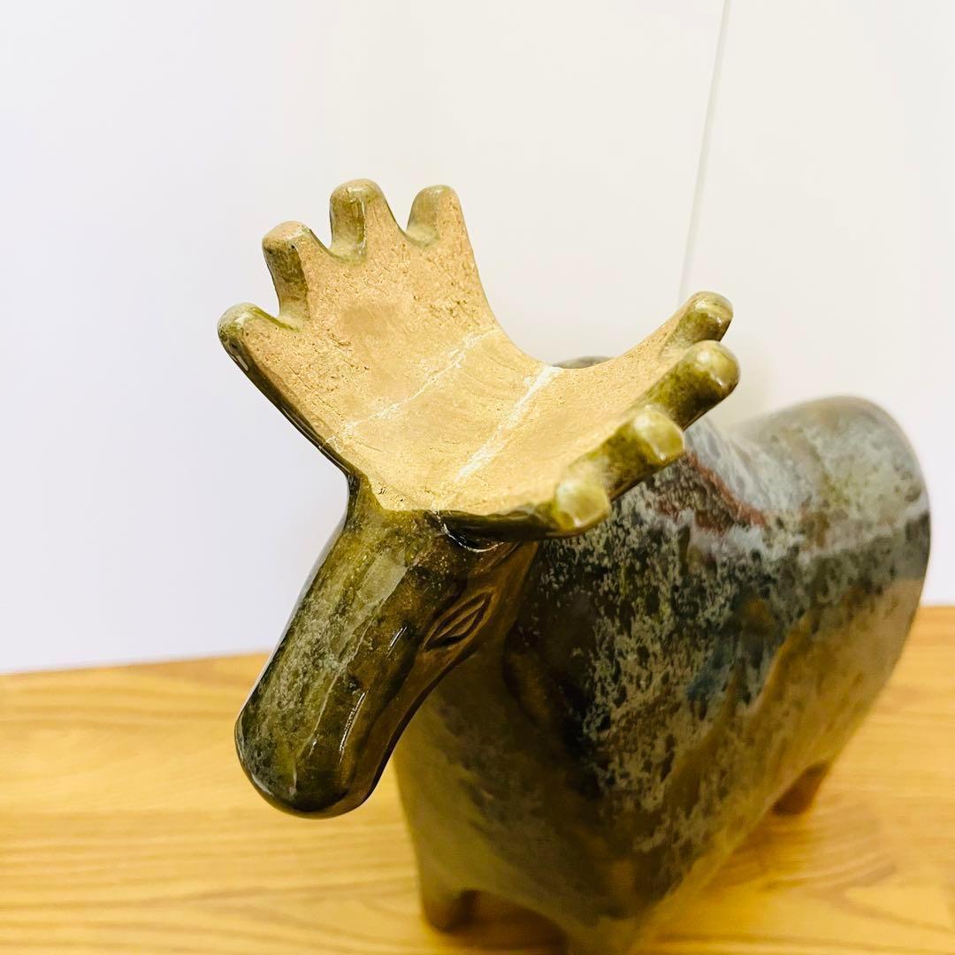 【リサラーソン/STORA ZOO/ヘラジカ】北欧/大きな動物園/修復済