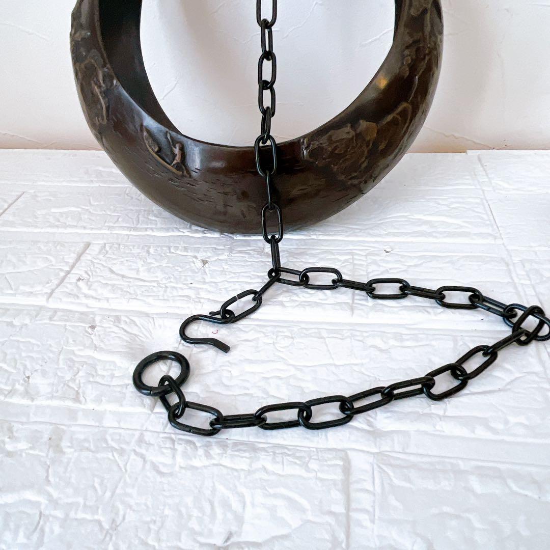 満月 吊り花器 鋳物 花入れ 鉄製 和モダン 茶室 飾り 工芸品 池坊 花器